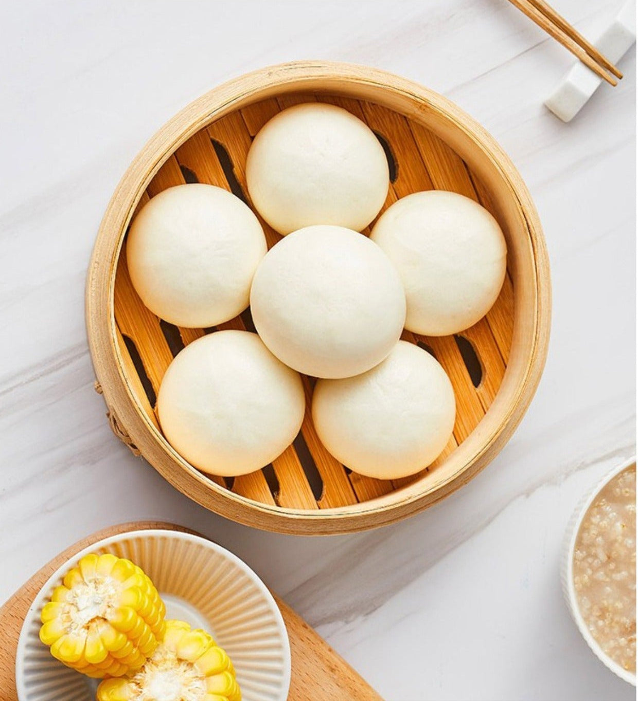 Frozen Handmade Red Bean Bun - 6pcs