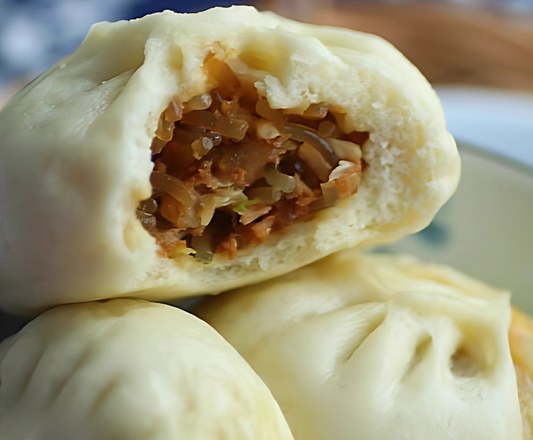Frozen Handmade Pork Buns - 4pcs